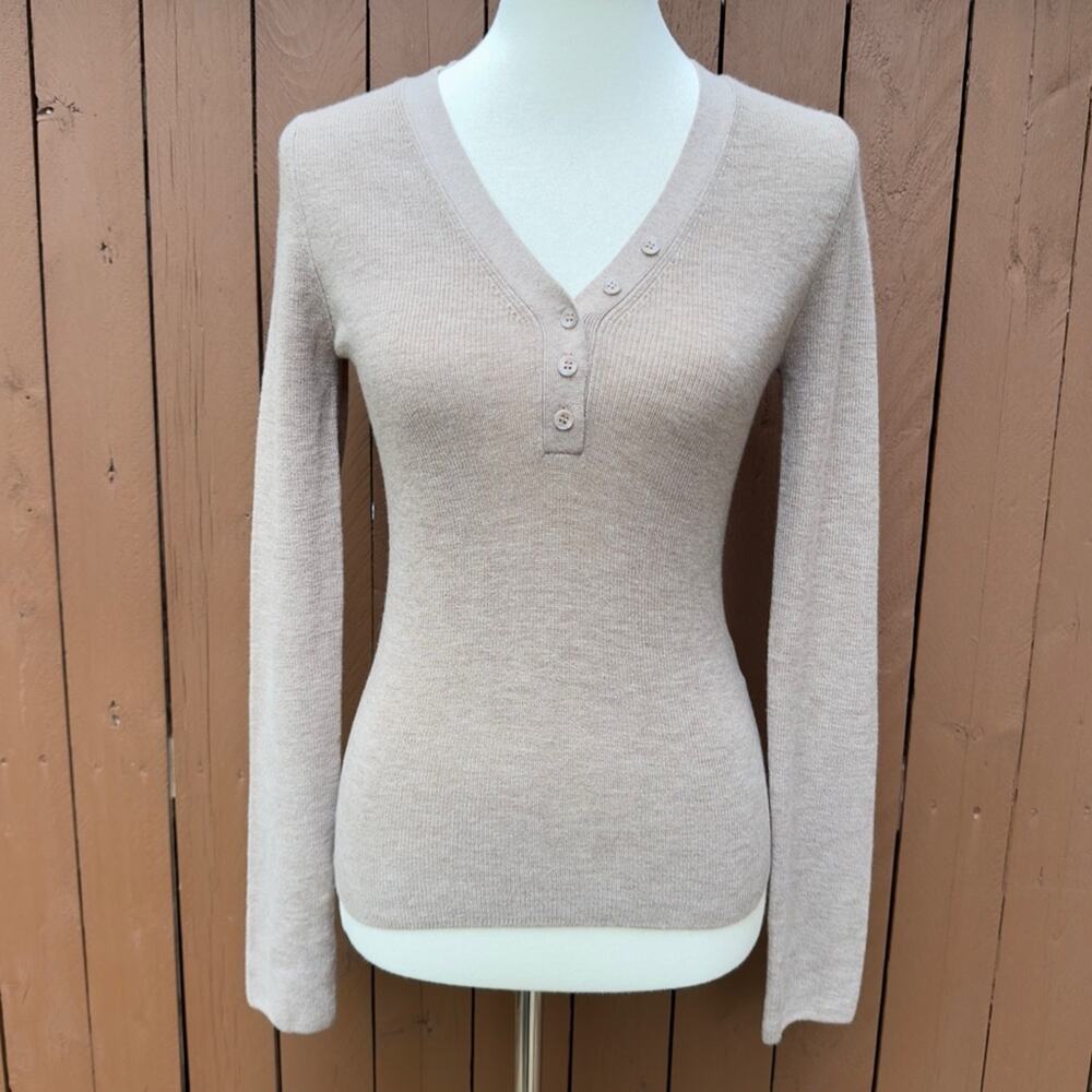 Harper Lane | NWT Size Large Oatmeal Long Sleeve Top